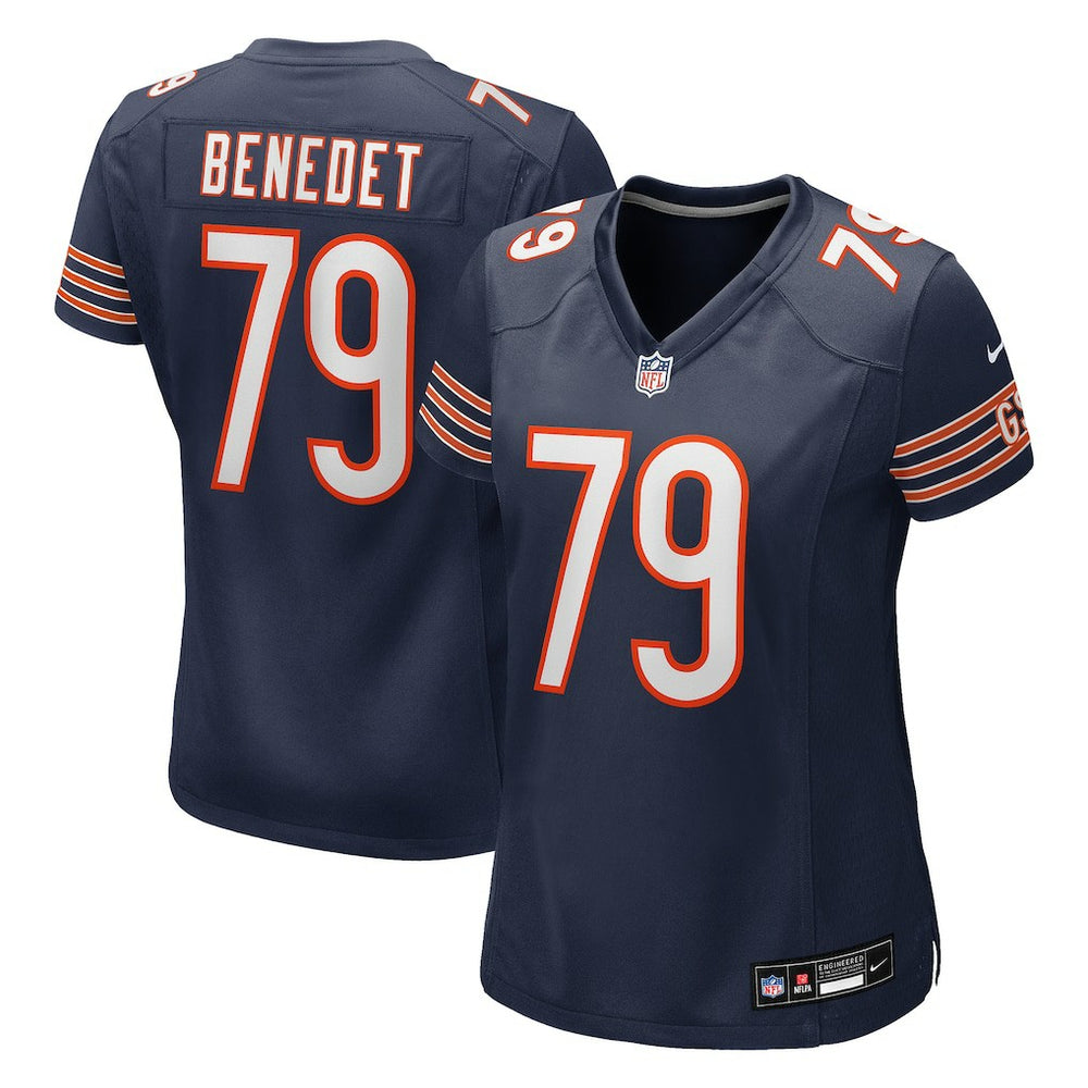 NFL Theo Benedet Chicago Bears Women's Team Game Jersey - Navy