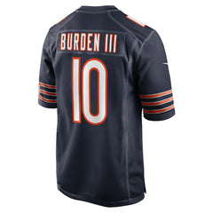 NFL Luther Burden III Chicago Bears Team Game Jersey - Navy