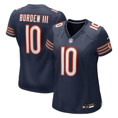 Luther Burden III Chicago Bears Women's Team Game Jersey Navy