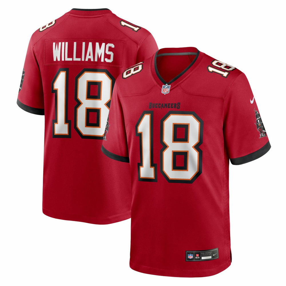 NFL Josh Williams Tampa Bay Buccaneers Team Game Jersey - Red