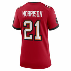 NFL Benjamin Morrison Tampa Bay Buccaneers Women's Team Game Jersey - Red