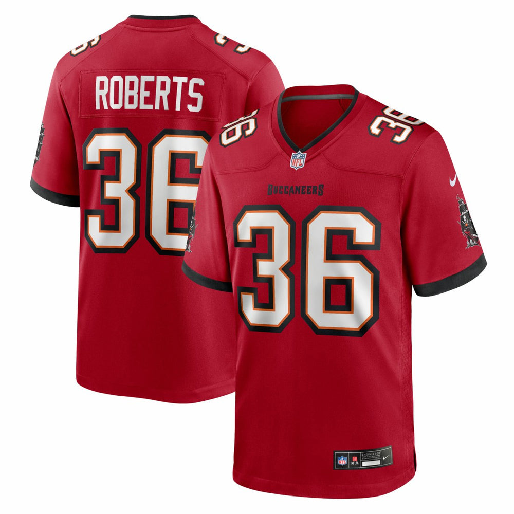 NFL JJ Roberts Tampa Bay Buccaneers Team Game Jersey - Red