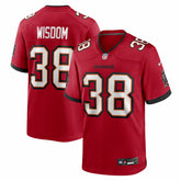 NFL Rashad Wisdom Tampa Bay Buccaneers Team Game Jersey - Red