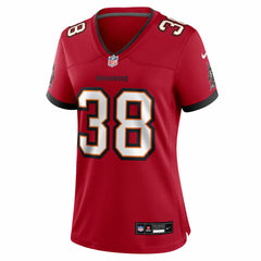 NFL Rashad Wisdom Tampa Bay Buccaneers Women's Team Game Jersey - Red
