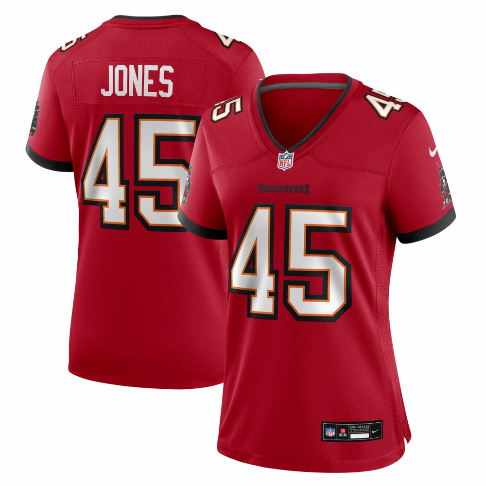 NFL Deion Jones Tampa Bay Buccaneers Women's Team Game Jersey - Red