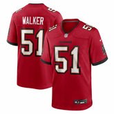 NFL David Walker Tampa Bay Buccaneers Team Game Jersey - Red