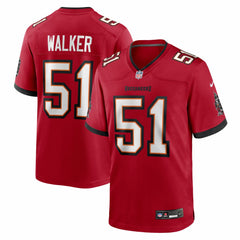 NFL David Walker Tampa Bay Buccaneers Team Game Jersey - Red