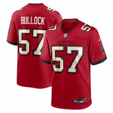 NFL John Bullock Tampa Bay Buccaneers Team Game Jersey - Red