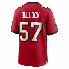 NFL John Bullock Tampa Bay Buccaneers Team Game Jersey - Red