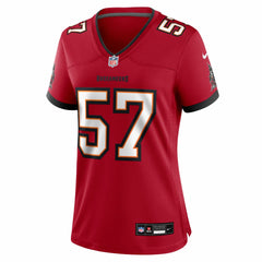 NFL John Bullock Tampa Bay Buccaneers Women's Team Game Jersey - Red