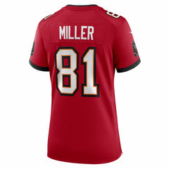 NFL Ryan Miller Tampa Bay Buccaneers Women's Team Game Jersey - Red