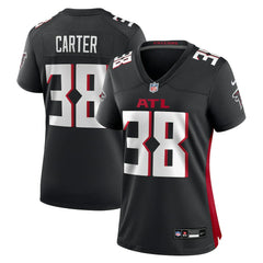 NFL Nathan Carter Atlanta Falcons Women's Team Game Jersey - Black