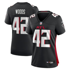 Josh Woods Atlanta Falcons Women's Team Game Jersey Black