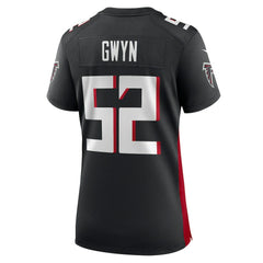 NFL Jovaughn Gwyn Atlanta Falcons Women's Team Game Jersey - Black