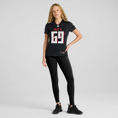 NFL Jack Nelson Atlanta Falcons Women's Team Game Jersey - Black