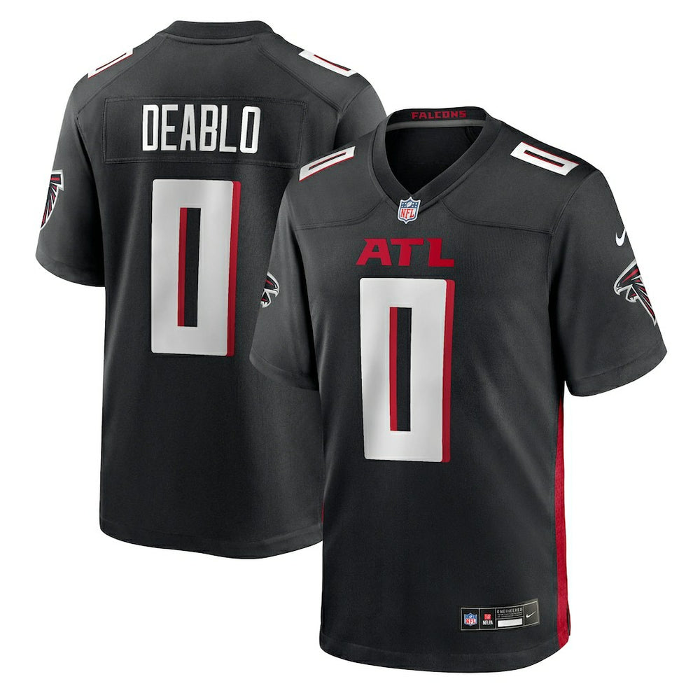 NFL Divine Deablo Atlanta Falcons Team Game Jersey - Black