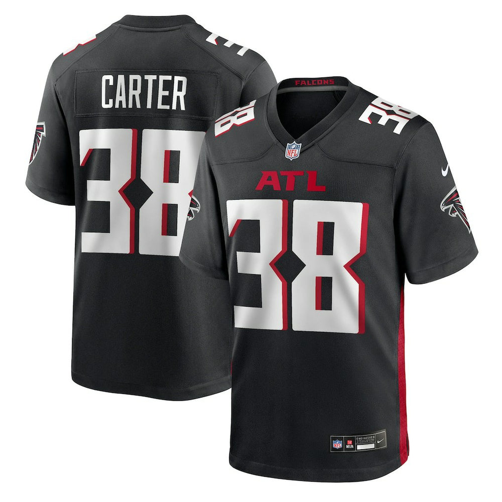 NFL Nathan Carter Atlanta Falcons Team Game Jersey - Black