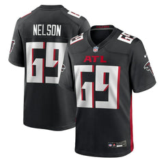NFL Jack Nelson Atlanta Falcons Team Game Jersey - Black