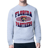 NHL Florida Panthers Starter Team Grit Graphic Fleece Pullover Sweatshirt - Gray