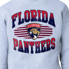 NHL Florida Panthers Starter Team Grit Graphic Fleece Pullover Sweatshirt - Gray