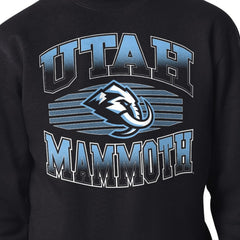 NHL Utah Mammoth Starter Team Grit Graphic Fleece Pullover Sweatshirt - Black