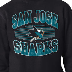 NHL San Jose Sharks Starter Team Grit Graphic Fleece Pullover Sweatshirt - Black