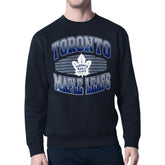 NHL Toronto Maple Leafs Starter Team Grit Graphic Fleece Pullover Sweatshirt - Navy