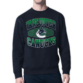 NHL Vancouver Canucks Starter Team Grit Graphic Fleece Pullover Sweatshirt - Navy