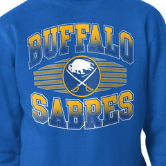 NHL Buffalo Sabres Starter Team Grit Graphic Fleece Pullover Sweatshirt - Royal