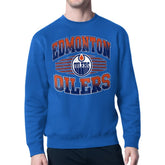 NHL Edmonton Oilers Starter Team Grit Graphic Fleece Pullover Sweatshirt - Royal