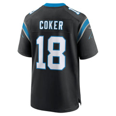 NFL Jalen Coker Carolina Panthers Team Game Jersey - Black