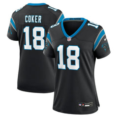 NFL Jalen Coker Carolina Panthers Women's Team Game Jersey - Black