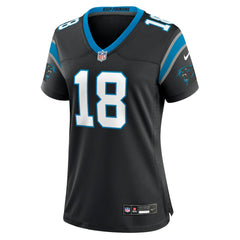 NFL Jalen Coker Carolina Panthers Women's Team Game Jersey - Black
