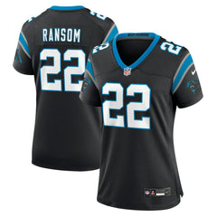 NFL Lathan Ransom Carolina Panthers Women's Team Game Jersey - Black