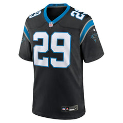 NFL Akayleb Evans Carolina Panthers Team Game Jersey - Black