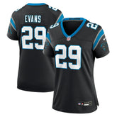 NFL Akayleb Evans Carolina Panthers Women's Team Game Jersey - Black