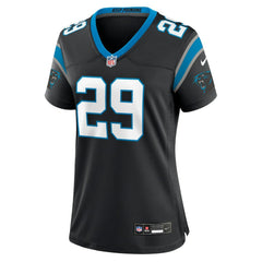 NFL Akayleb Evans Carolina Panthers Women's Team Game Jersey - Black