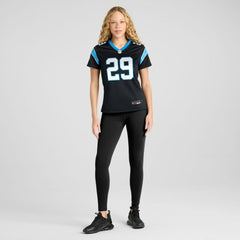 NFL Akayleb Evans Carolina Panthers Women's Team Game Jersey - Black