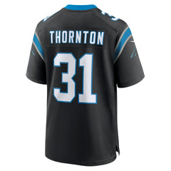 NFL Corey Thornton Carolina Panthers Team Game Jersey - Black