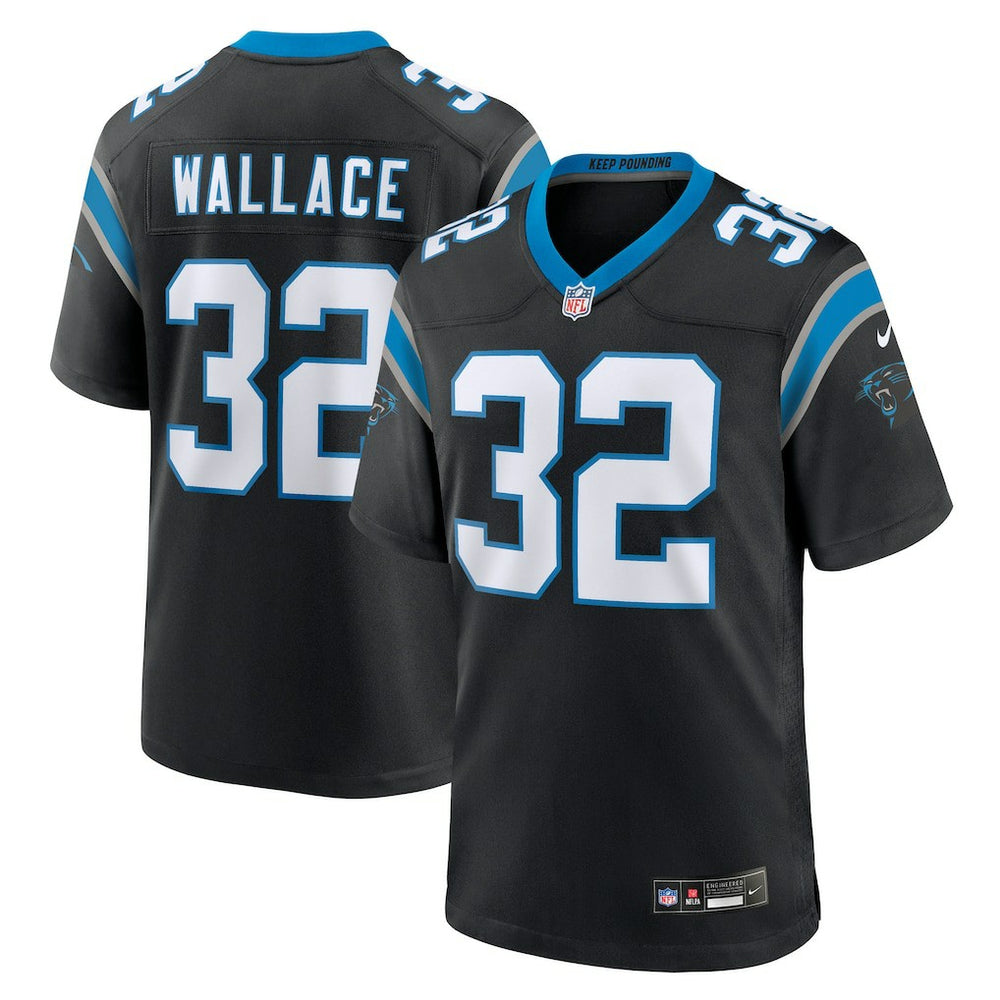 NFL Trevin Wallace Carolina Panthers Team Game Jersey - Black