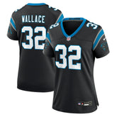 NFL Trevin Wallace Carolina Panthers Women's Team Game Jersey - Black