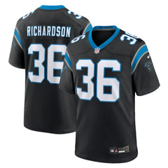 NFL Demani Richardson Carolina Panthers Team Game Jersey - Black
