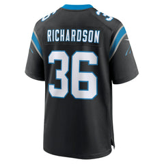 NFL Demani Richardson Carolina Panthers Team Game Jersey - Black