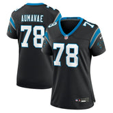 NFL Popo Aumavae Carolina Panthers Women's Team Game Jersey - Black