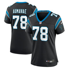 NFL Popo Aumavae Carolina Panthers Women's Team Game Jersey - Black