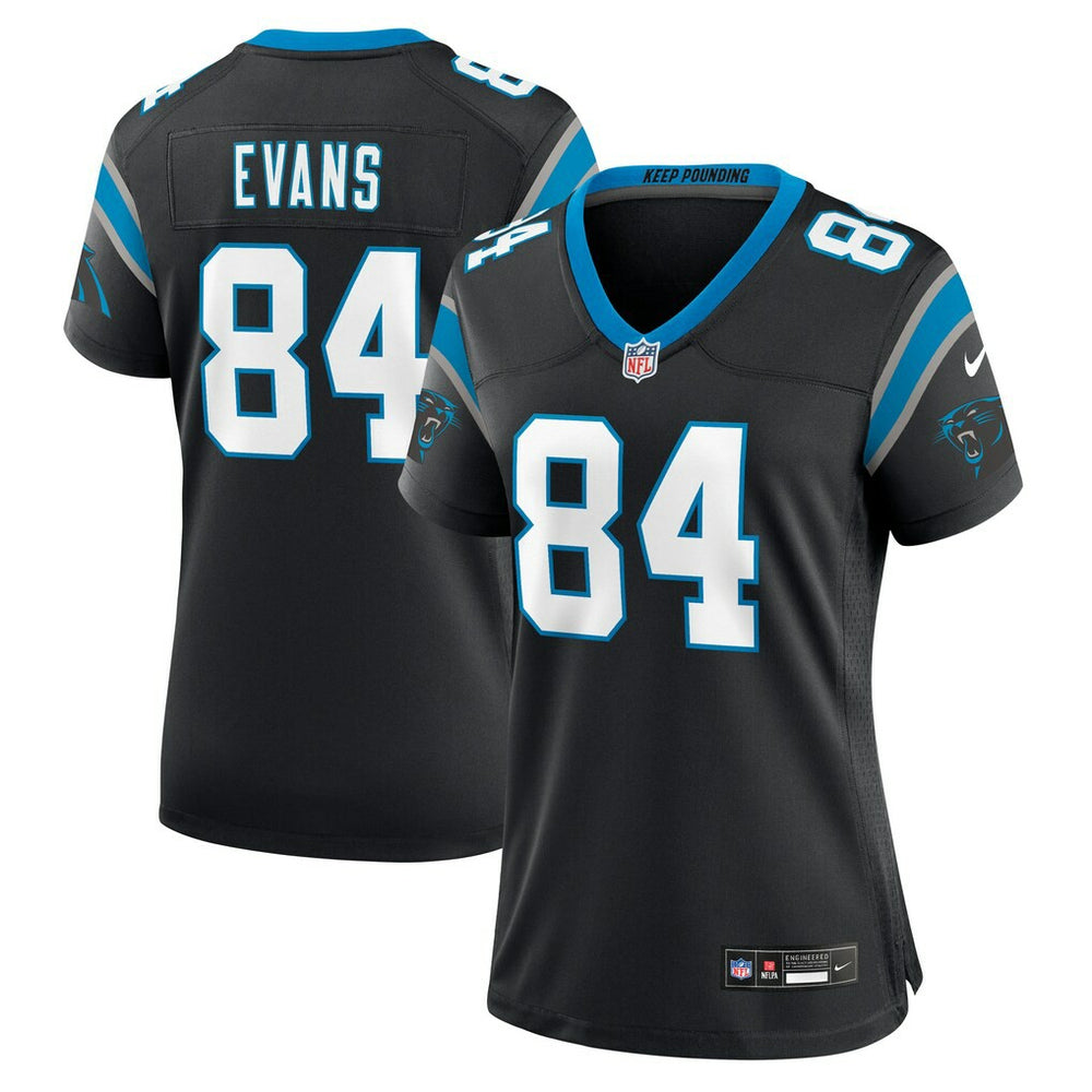 NFL Mitchell Evans Carolina Panthers Women's Team Game Jersey - Black