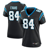 NFL Mitchell Evans Carolina Panthers Women's Team Game Jersey - Black
