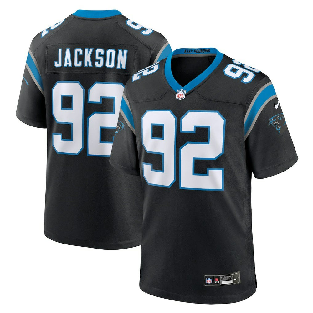 NFL Cam Jackson Carolina Panthers Team Game Jersey - Black