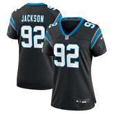 NFL Cam Jackson Carolina Panthers Women's Team Game Jersey - Black