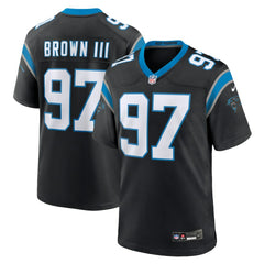 NFL Bobby Brown III Carolina Panthers Team Game Jersey - Black